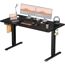 Electric Standing Desk - 55 x 24 inch Adjustable Sit to Stand Up Desk - Black