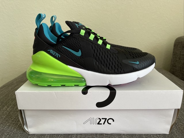 Size 9 5 Nike Air Max 270 Black Green Strike 21 For Sale Online Ebay