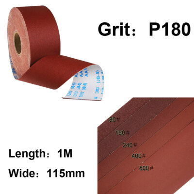 1m 60-1000 Grit Emery Roll Polishing Sandpaper Metalwork Woodworking Abrasive
