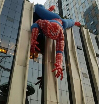 For Outdoor Advertising 8M Inflatable Cartoon New Spiderman Cartoon Giant cx