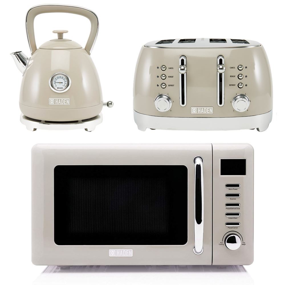 Haden Kettle, Toaster Microwave Set Slice, 800W