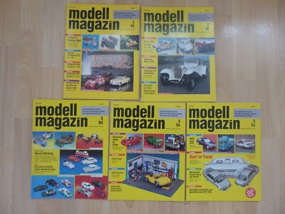 Modell Magazin 1994-01,-02,-03,-04,-05 Zeitschrift f. Modellbau; 5 Stück
