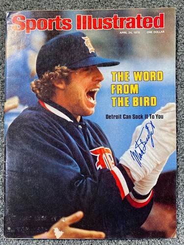 Mark Fidrych handsigniertes illustriertes Sportmagazin April 1978