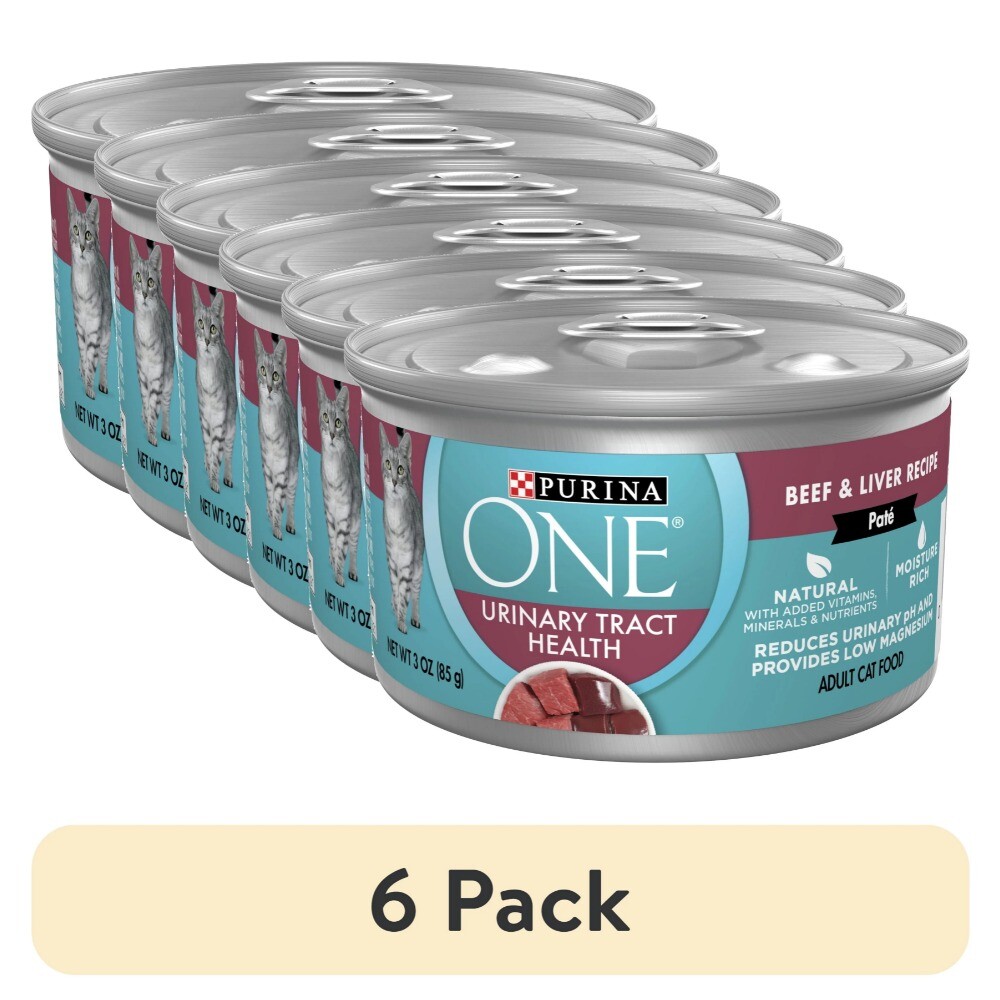 (6 pack) ONE Urinary Tract Health, Soft Beef & Liver, Wet Ca