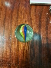 5 Vintage Large Tri-Color Cat's Eye Shooter Marble 25.4mm or 1 inch