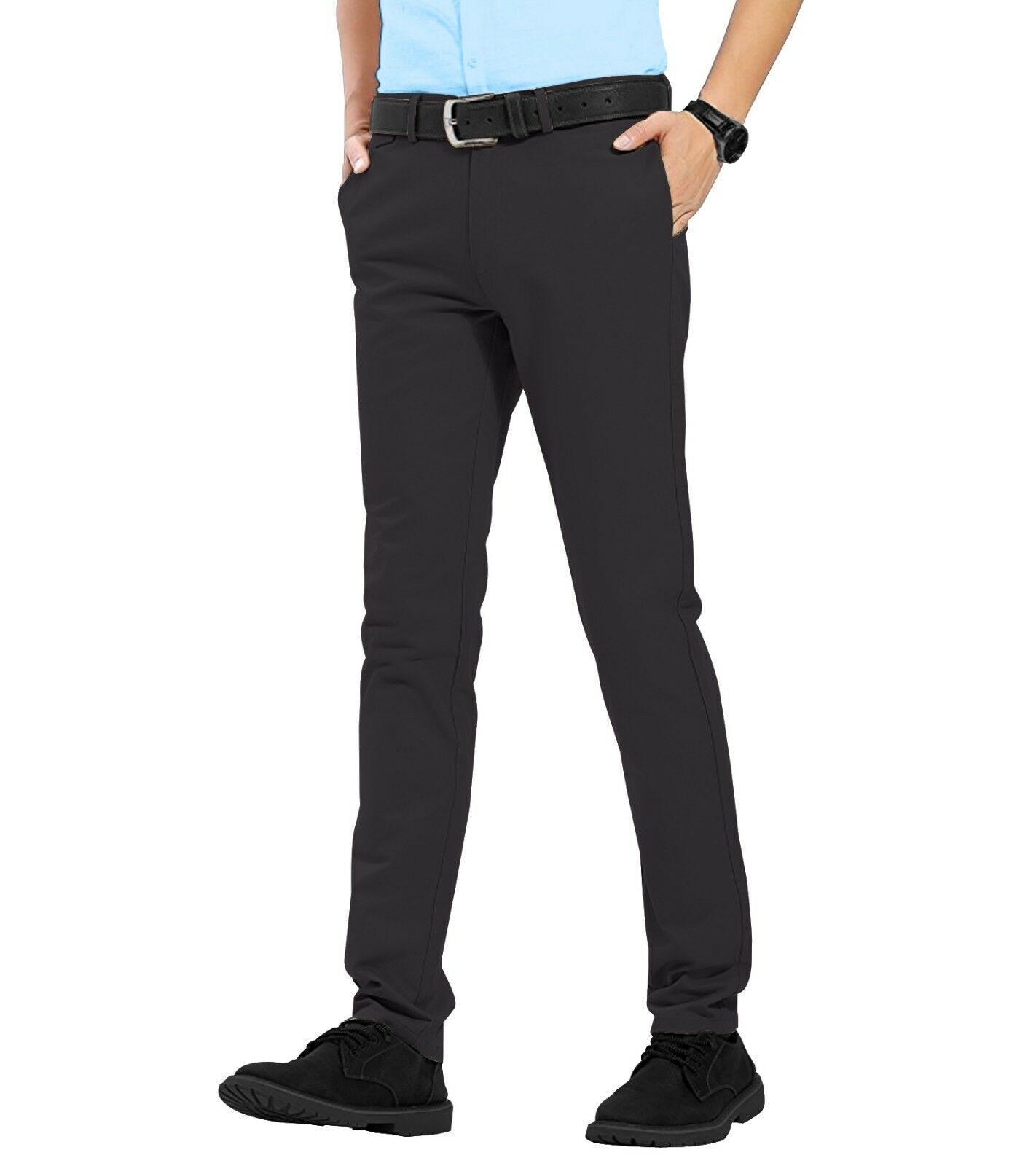 Mens Chino Trousers Slim Fit Stretch Casual Jeans westAce Cotton ...