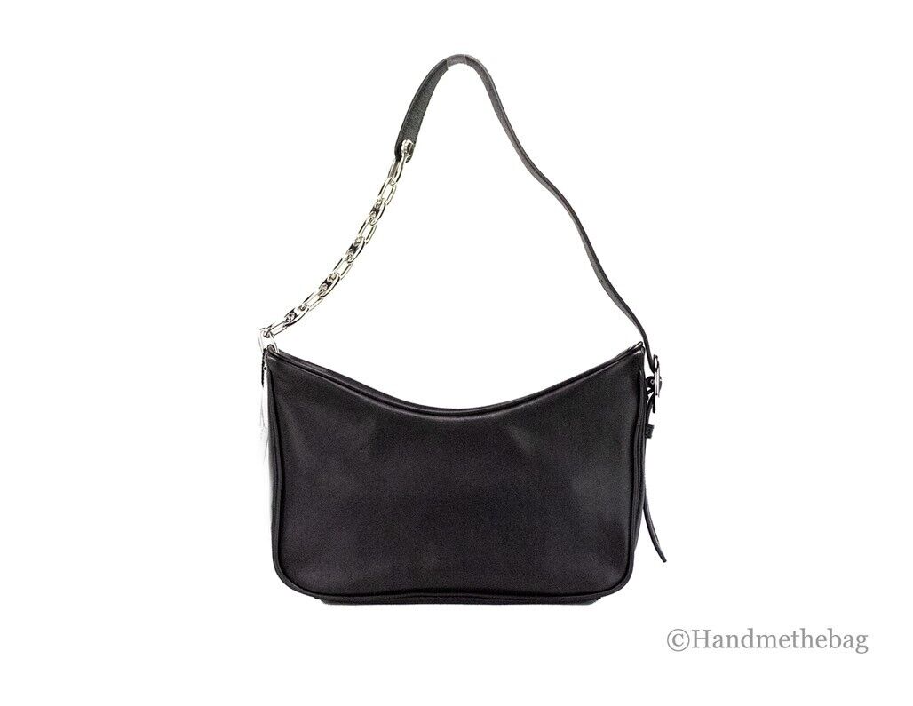 Marc Jacobs Tempo Small Black Smooth Leather Hobo Convertible 