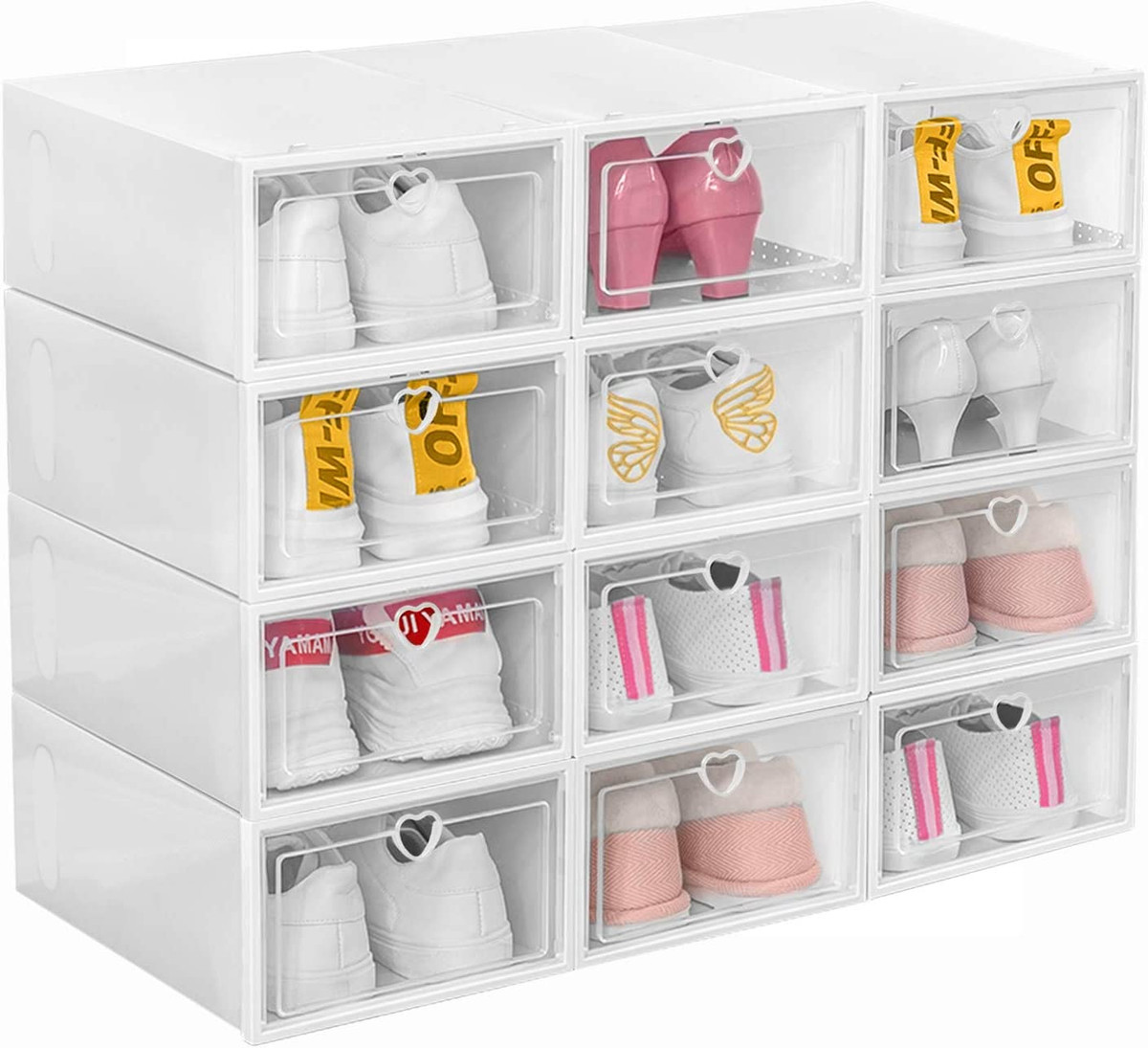 caja organizadora zapatos plastico