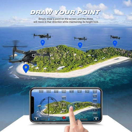 Drohne Mit 4K Dual Kamera WiFi HD Drone RC Quadrocopter Drone Spielzeug +3Akkus - Bild 3 von 17