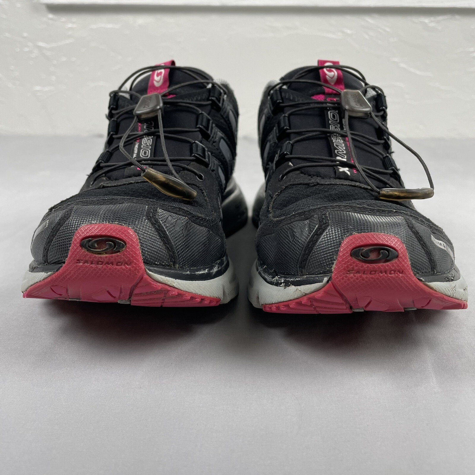 Salomon XR Mission 1 scarpe da trekking donna taglia 8 5 nero grigio rosa running trail