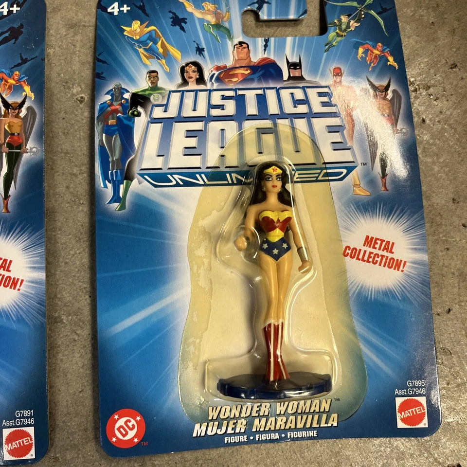 Lote De 5 Figuras Miniatura 3" Colección Metal Ilimitada Liga de la Justicia 2004 DC Foto 3 de 4