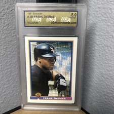 FRANK THOMAS BOWMAN Baseball Card #366 1991 USA NM-MT 8