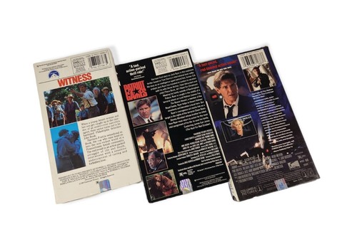 TESTED Harrison Ford ACTION Movie VHS Lot WITNESS PATRIOT GAMES AIR FORCE ONE - Picture 2 of 5