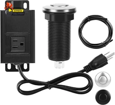 Air Switch Kit for Garbage Disposal, UL Listed Sink Top Air Switch for Food Wast