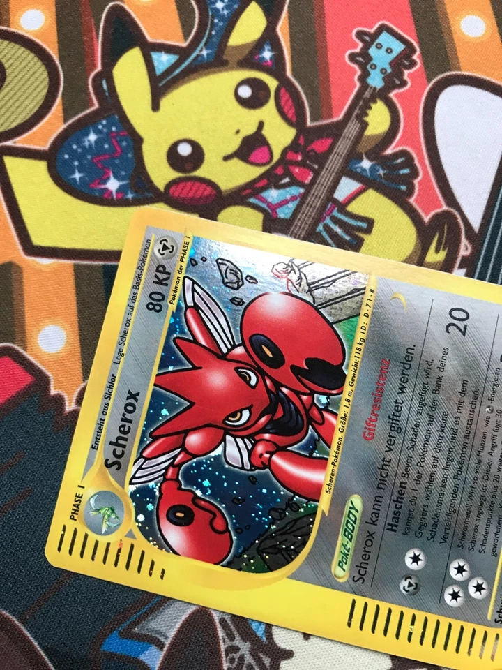Scherox Holo H21/H32 Aquapolis deutsch Pokemon Karten NM+ - Bild 3 von 4