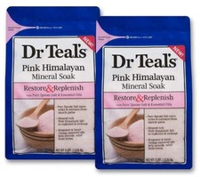 Dr Teal's Restore/Replnsh Pure Epsom Salts/Essential Oils, Pink Himalayan 2x48oz