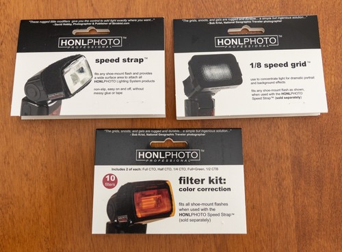 Honl Photo 1/8" Velocità Griglia, Cinghia, Kit Filtro - Foto 1 di 2