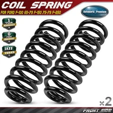 2pcs Front Coil Springs for Ford F-100 1965-1979 F-150 1975-1979 F-250 1965-1979