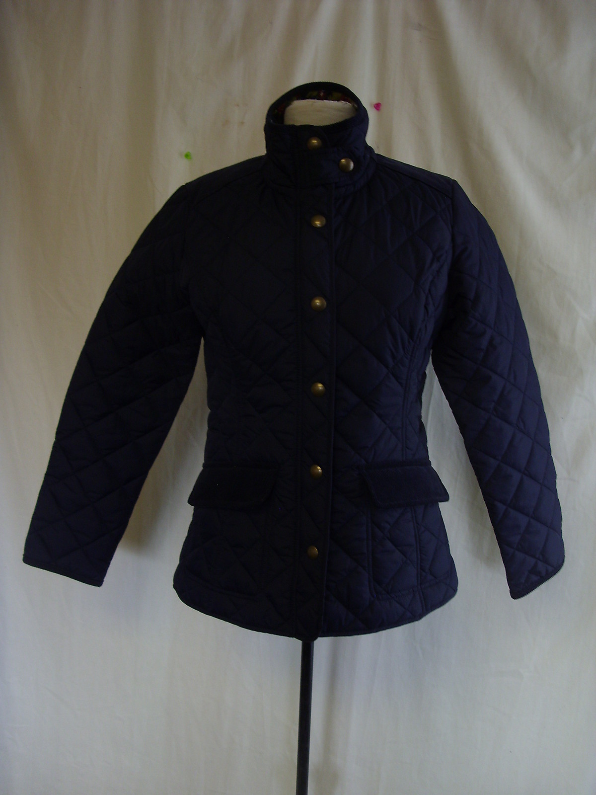 ALTRA Cappotto da donna viale taglia S marino trapuntato nuovo con etichette finiture in corda foderato floreale 0074