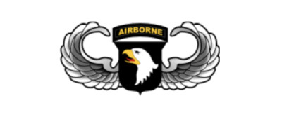 4'' 101st airbone wings bumper sticker decal made in usa