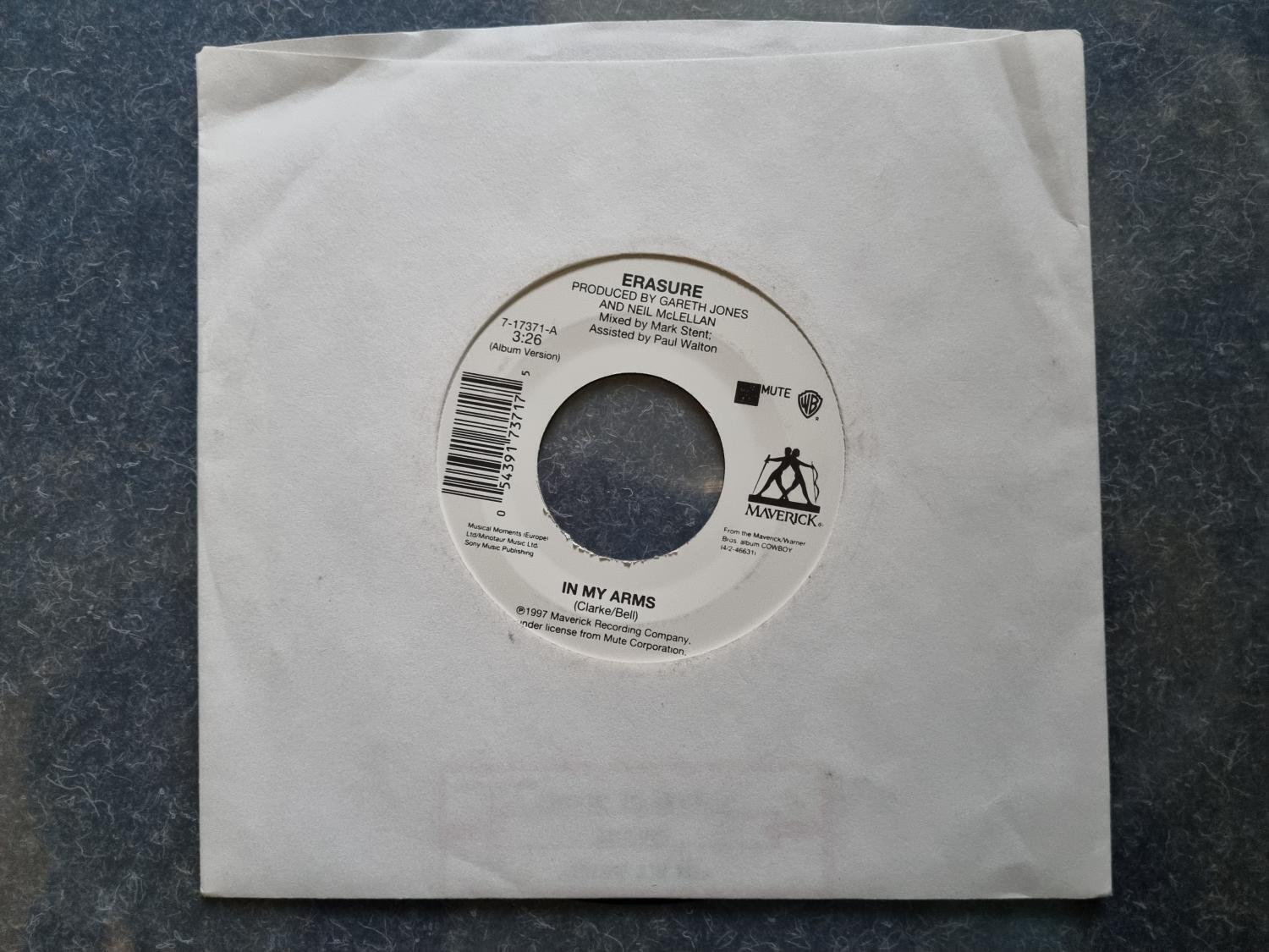 7"" Single Vinyl Erasure - In my arms/ Heart of glass [Blondie] US