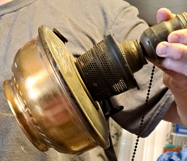 Vintage Aladdin Floor Oil Lamp Converted to electric model B eBay