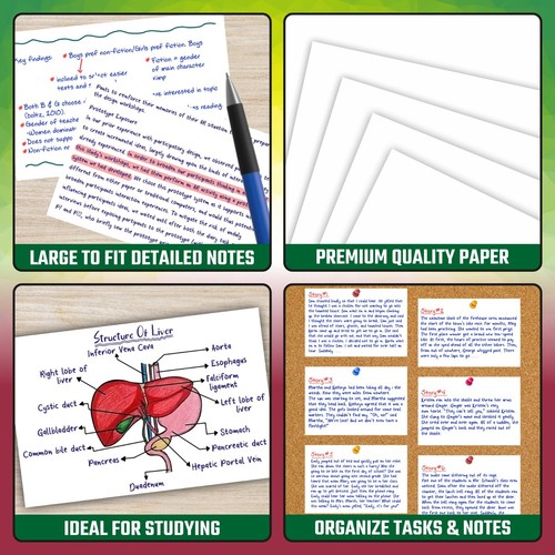1500 White Jotter Block Paper Note Sheet 4"x6" Memo Cube Holder REFILL Office - Picture 5 of 17