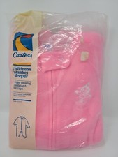 VTG Carter's Blanket Sleeper Fire Resistant Pink Size XL 4 Year Old NOS Clown