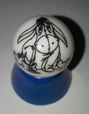 Eeyore 1" Glass Logo Marble w/ Stand