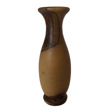 Miniature Wood Hand Turned Bud Vase Small 3 3/4"
