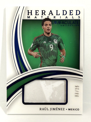 2022-23 Panini Immaculate Mexico Player-Worn Patch Raul Jimenez