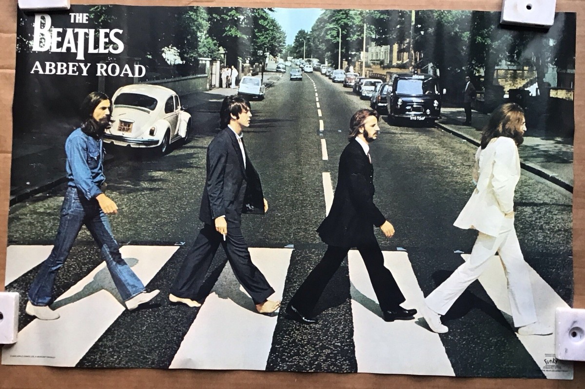 Beatles Abbey Road Giant Rare Subway Size Album Cover Poster