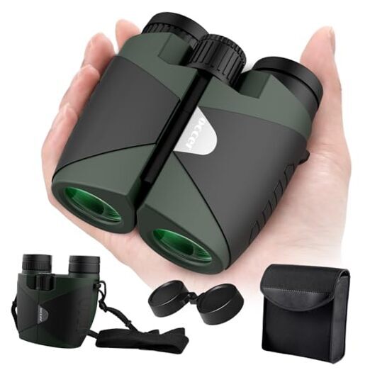 15x30 Compact Binoculars for Adults and Kids -  Large View High 15x30-Green