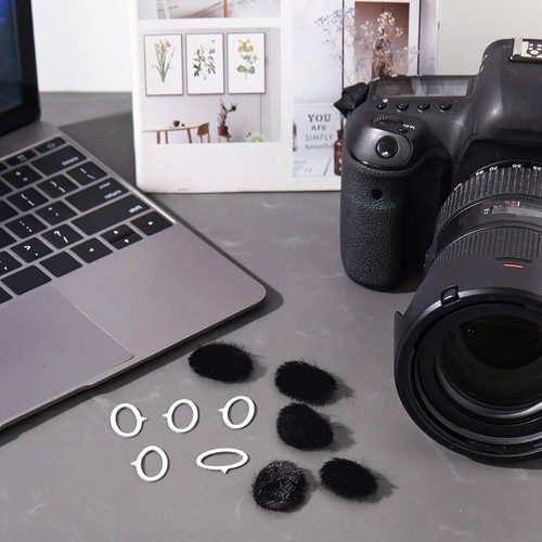 Nezyo 10 Pieces Camera Mic Windscreen Furry Wind Muff Cover Black - Picture 7 of 7