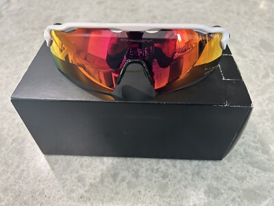 NEW Oakley RADAR EV PATH OO9208 Polished White Frame W/PRIZM RED LENS