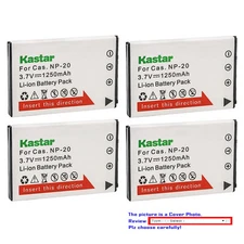 Kastar Replacement Battery for Casio NP-20 NP20 Casio Exilim EX-M1 EX-M2 EX-Z77