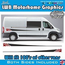 LWB Peugeot Boxer L3 Motorhome ducato Boxer Camper Van Graphics Decals 083