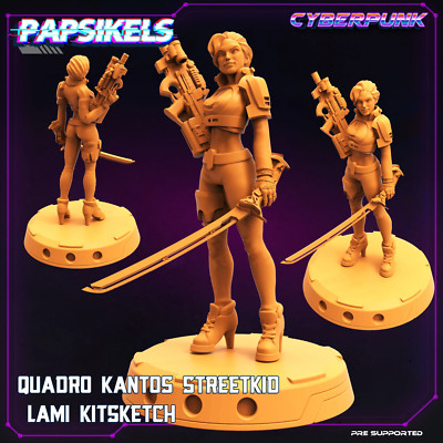 Quadro Kantos Streetkid Lami Kitsketch | Cyberpunk | Sci-Fi Miniature | Papsikel