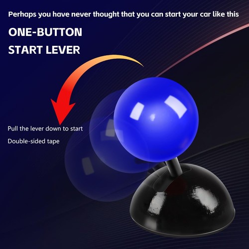 1Pc Universal Car Start Button Joystick Engine Start Stop One-click Cover Rocker - Picture 5 of 9