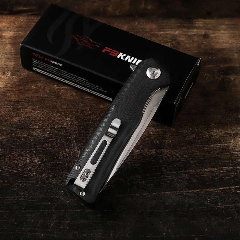 Cuchillo plegable táctico FH91 Firebird GANZO FBKNIFE 60HRC D2 hoja mango G10  Foto 4 de 4