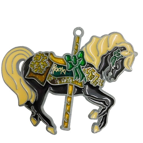 Vintage Makit & Bakit Carousel Horse Suncatcher Ornament - Picture 4 of 4