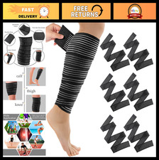 6 Pack Compression Leg Wraps - Adjustable Ankle Bandages, 71 Inches Long