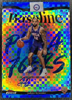 Johni Broome 2025-26 Topps Finest NBA Rookie Baseline X Fractor Auto /99 #BA-JB