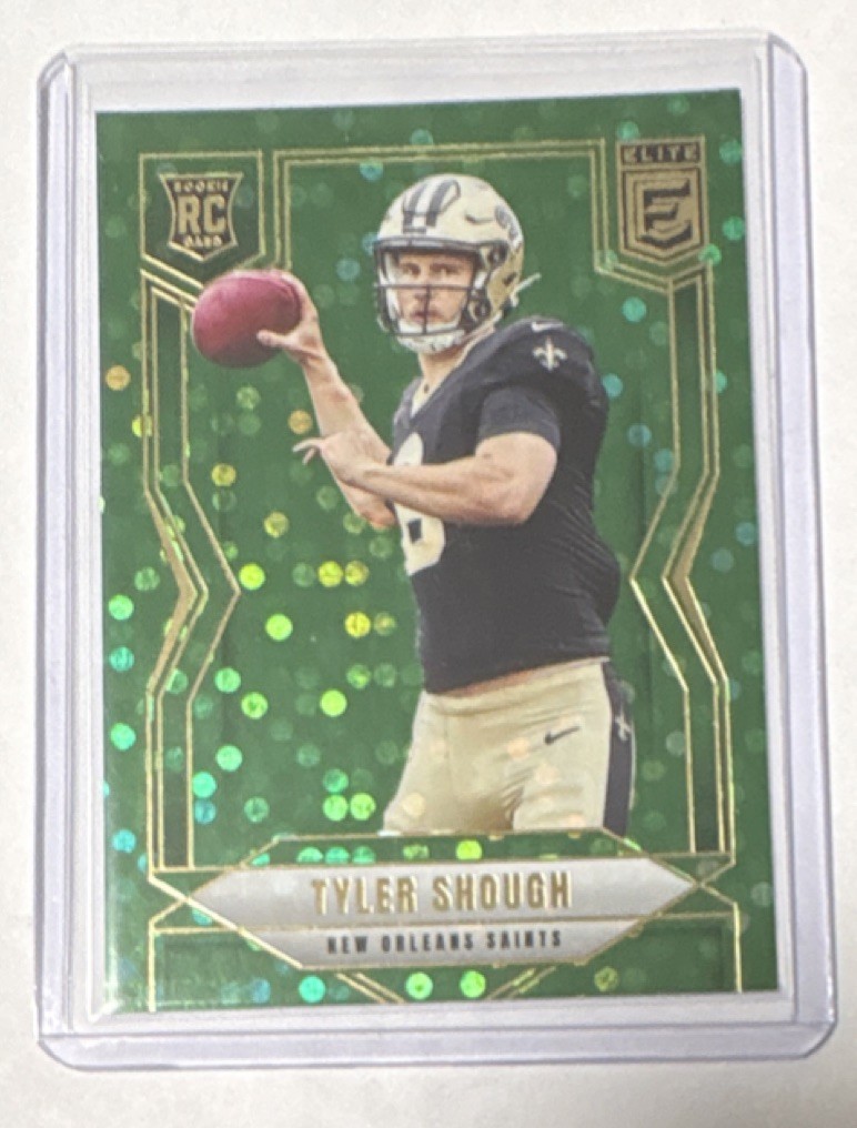 2025 Panini Donruss Elite Tyler Shough Rookie Green Disco #178 Saints NFL