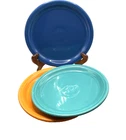 Fiesta Ware By Homer Laughlin Mixed Color Lot Of 3 Luncheon/Bistro Plates 9”
