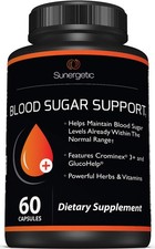Blood Sugar Support Supplement Glucose Balance Formula Capsules 60ct