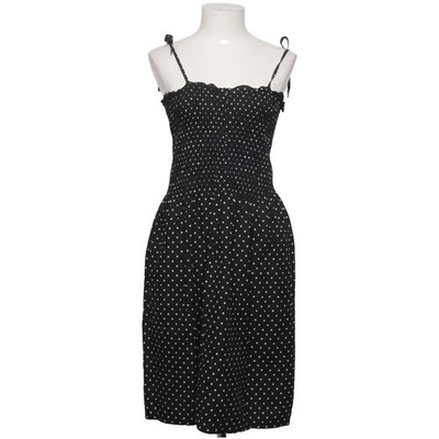 H&M, Kleid, Größe: 42, Schwarz, Baumwolle, Gepunktet, Damen #DHD