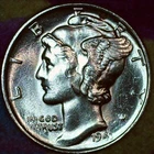 1941-P Mercury Dime – Uncirculated – Brilliant 90% Silver