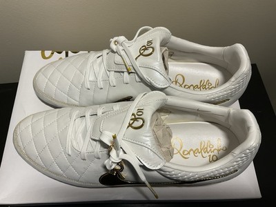 Nike Tiempo Legend RGN FG SE Ronaldinho Sz 11.5 White/Gold IF4388