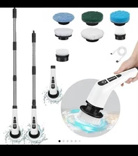 7 in 1 Electric Spin Scrubber, Cordless for Bathtub, Car, Floor, Glass, Stoves